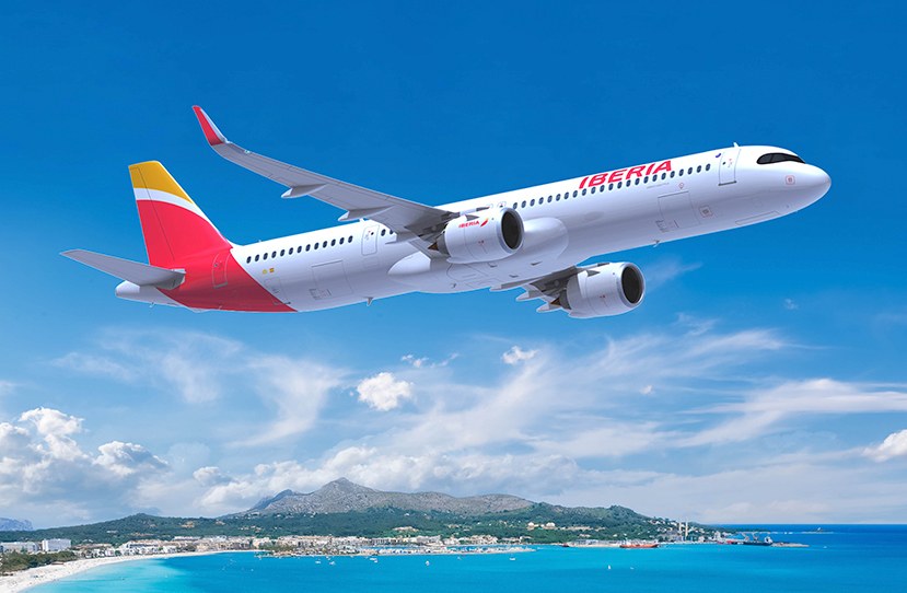 Airbus A321XLR de Iberia en vuelo
