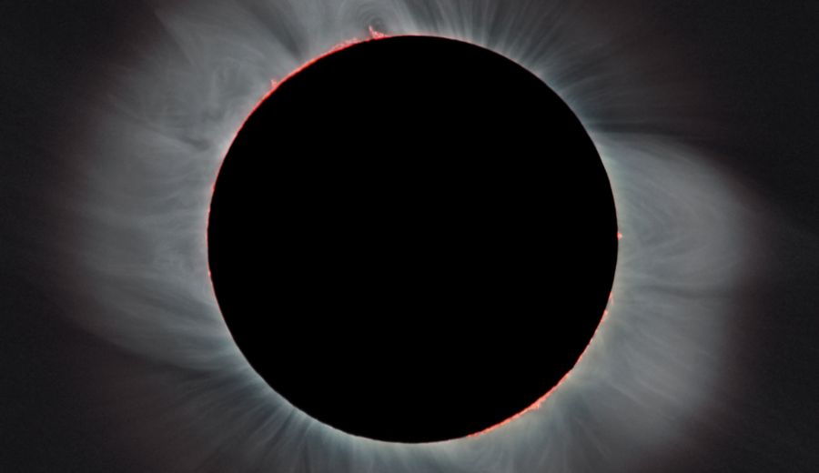 Corona solar durante una totalidad